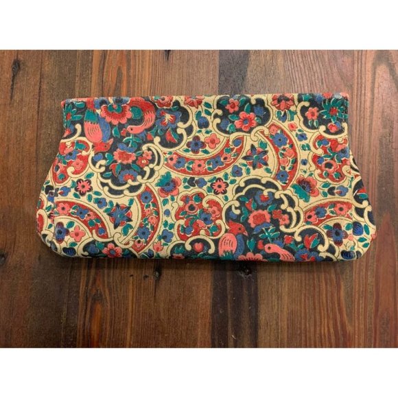 Vintage 1950’s floral clutch, spring closure, tapestry inspired - Picture 5 of 7